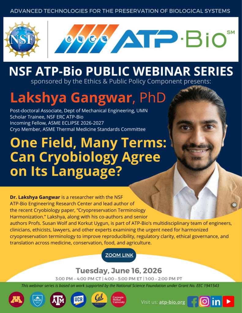 One Field, Many Terms: Can Cryobiology Agree on Its Language? (Dr. Lakshya Gangwar