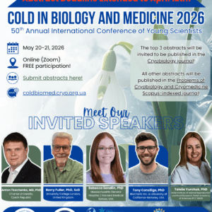 COLD IN BIOLOGY & MEDICINE 2026: 50th Annual International Conference of Young Scientists: Abstract deadline extended to April 12