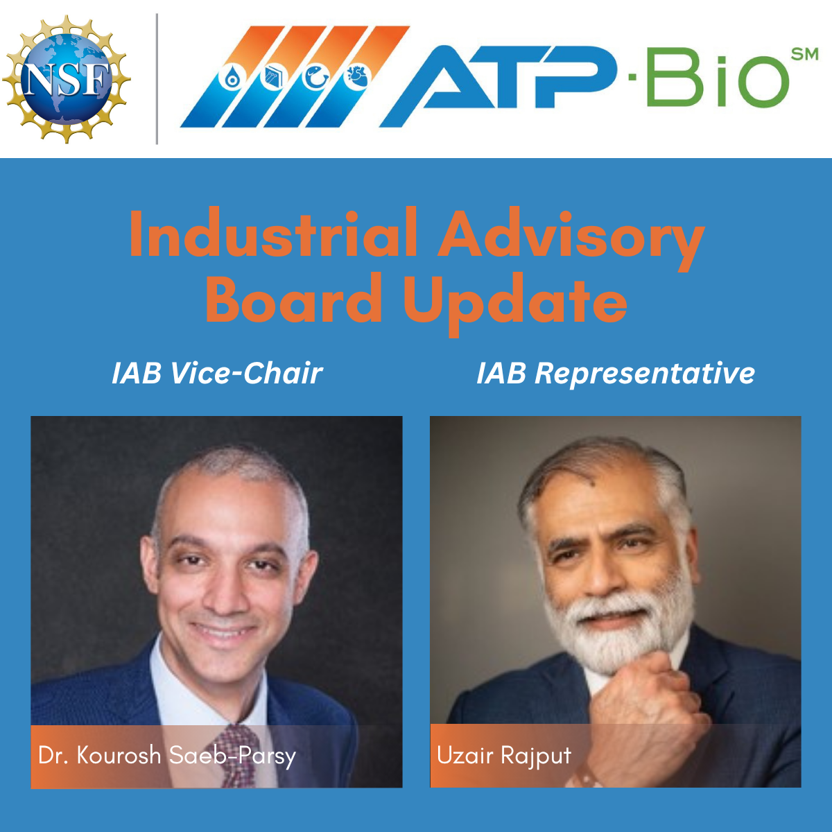NSF ATP-Bio Announces New Industrial Advisory Board Vice-Chair - ATP-BIO
